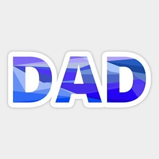 Dad pastel colors chunky design for proud fathers Sticker